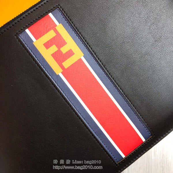 FENDI最新款手包 原單品質 進口小牛皮 小怪獸 芬迪手拿包 logo皮信封手包  fdz2125